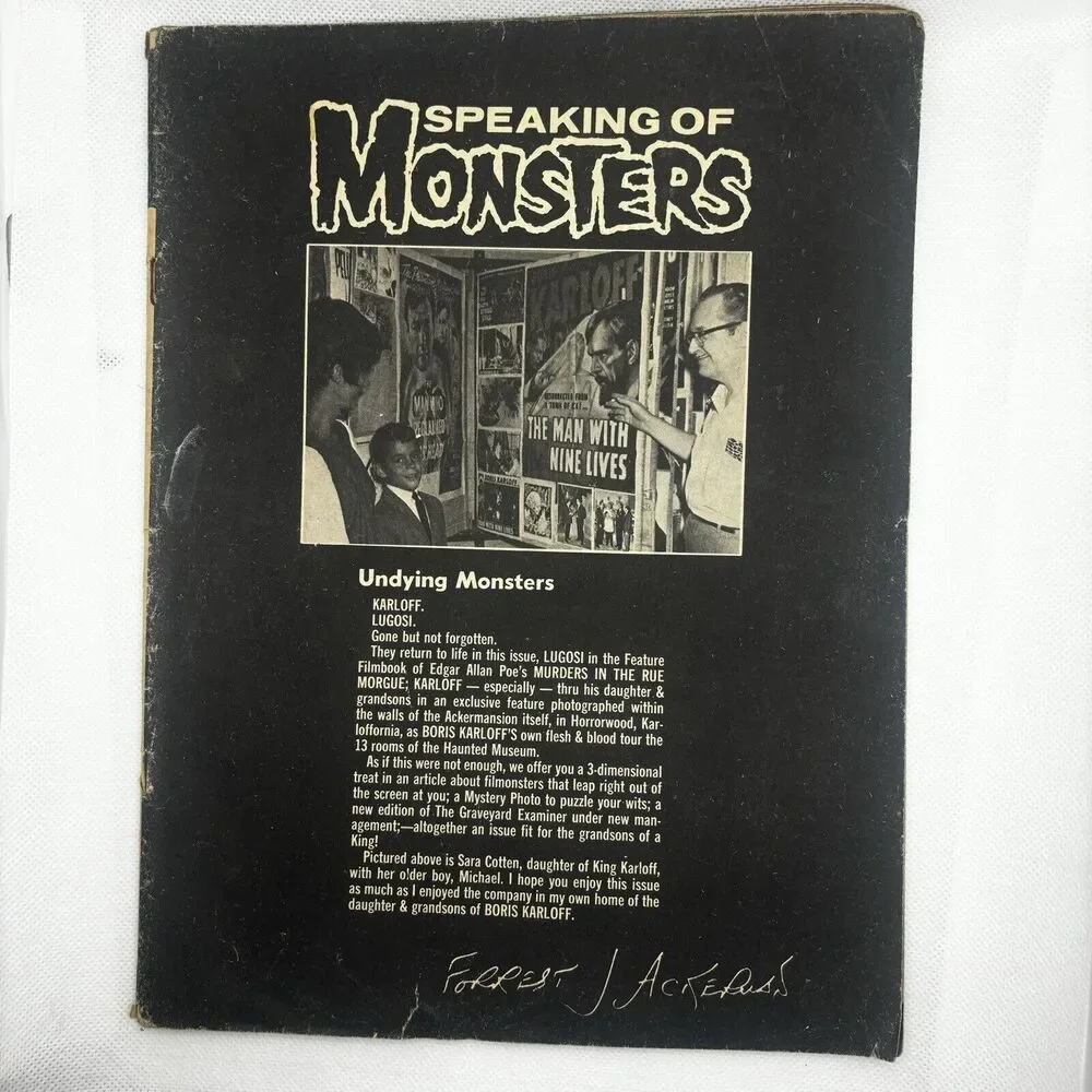 Famous Monsters of Filmland Magazine #64 April 1970 Lugosi Karloff Basil Gogos